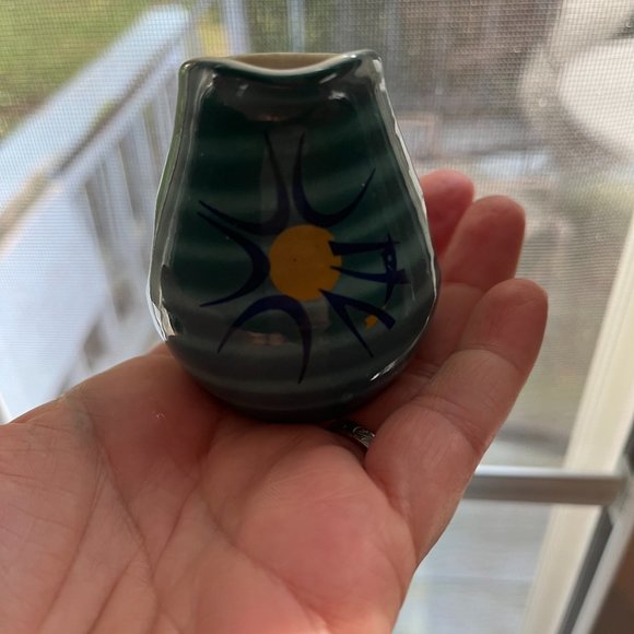 Vintage San Isidro Ceramic Mini Creamer Toothpick Holder Vajilla Hotel 2 3/8”. - Picture 1 of 4